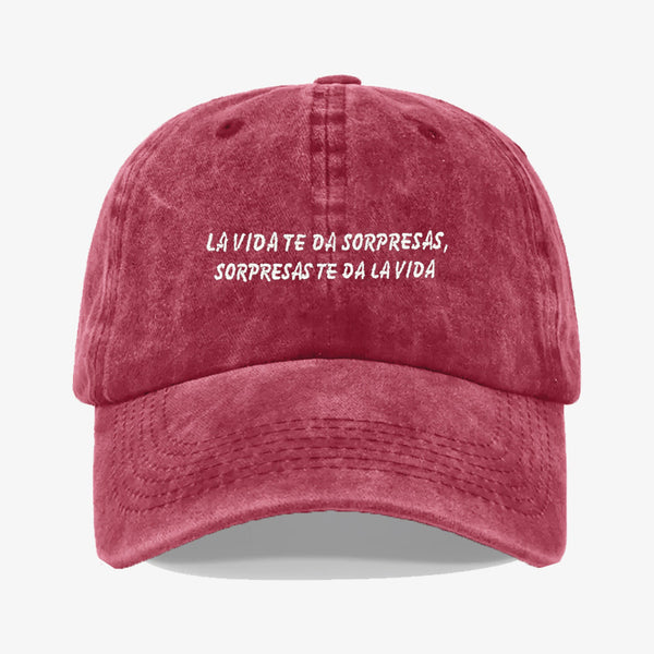 Gorra Prelavada - La vida te da sorpresas