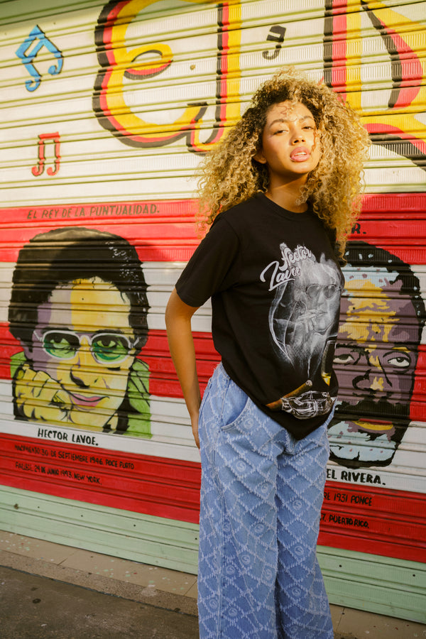 Hector Lavoe copa - Black T-Shirt