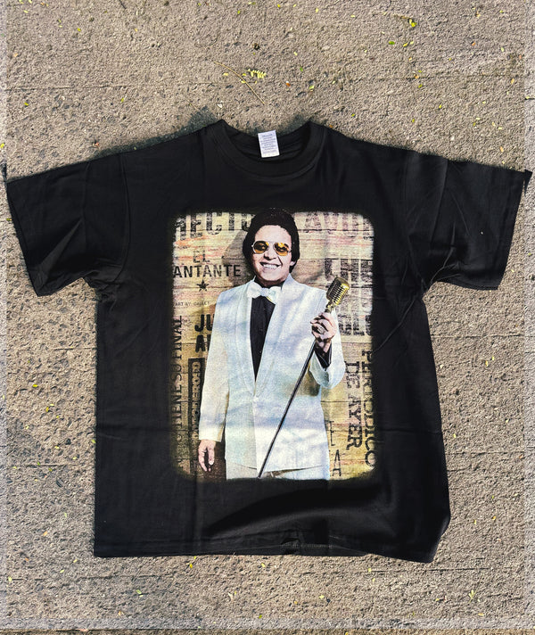 Hector Lavoe micrófono- Black T-Shirt