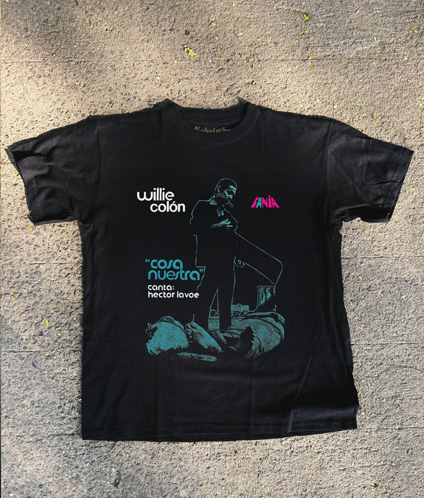 Cosa nuestra willie colon Black T-Shirt