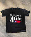 Salsero4Life- Black T-Shirt
