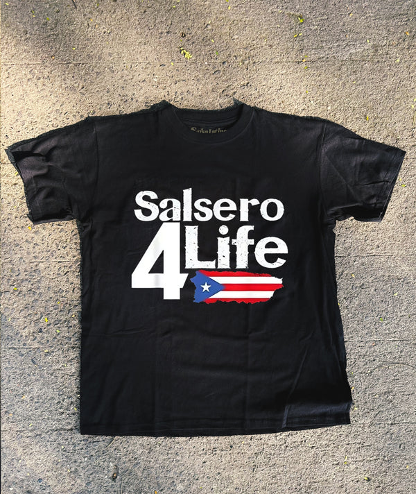 Salsero4Life- Black T-Shirt