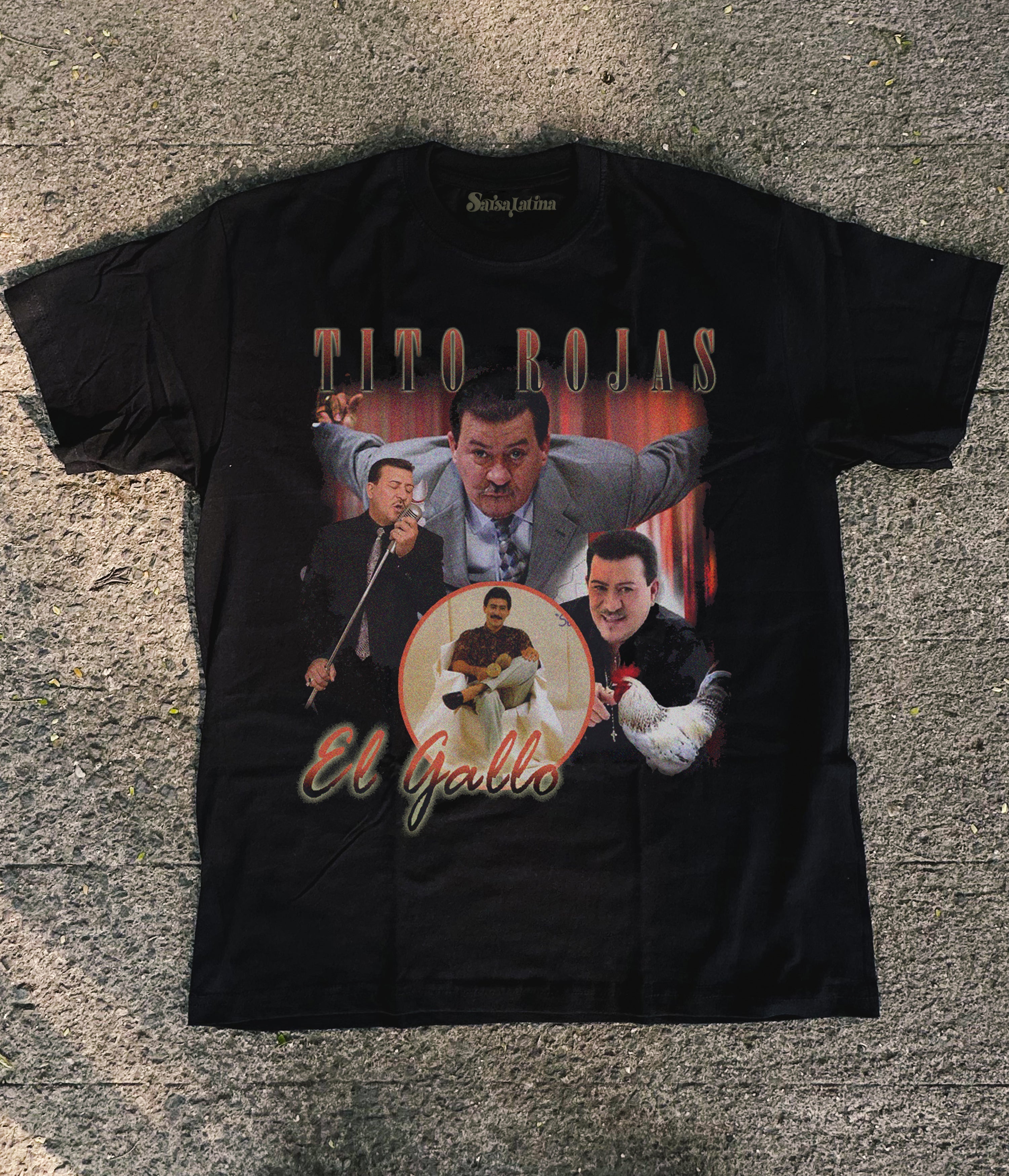 Tito Rokas Tito Rojas - Black T- Shirt – Salsalatina.co